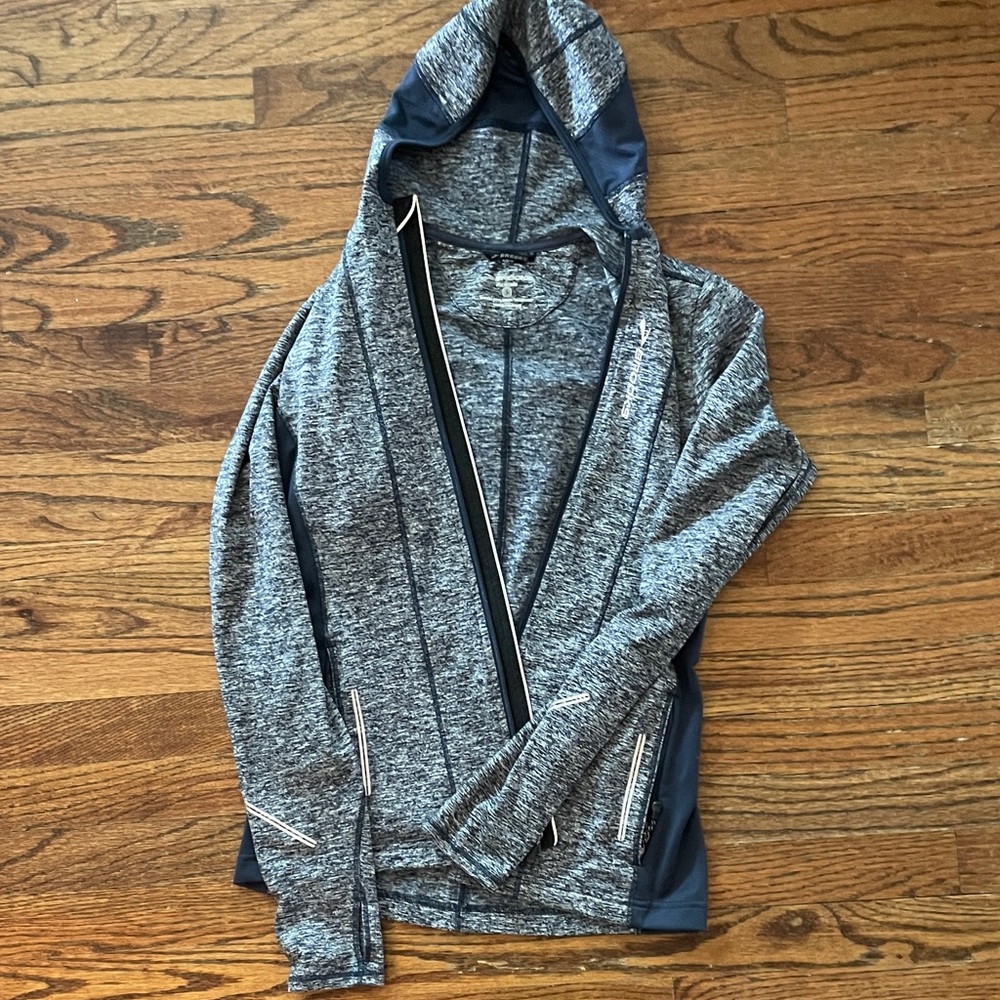 Brooks Women's Gray and Blue Athletic Jacket